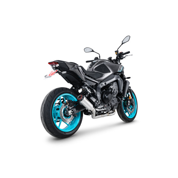 Scorpion Exhaust Yamaha MT-09 (INC SP) 2024 - 2024 Red Power Full System Brushed Stainless Steel Sleeve